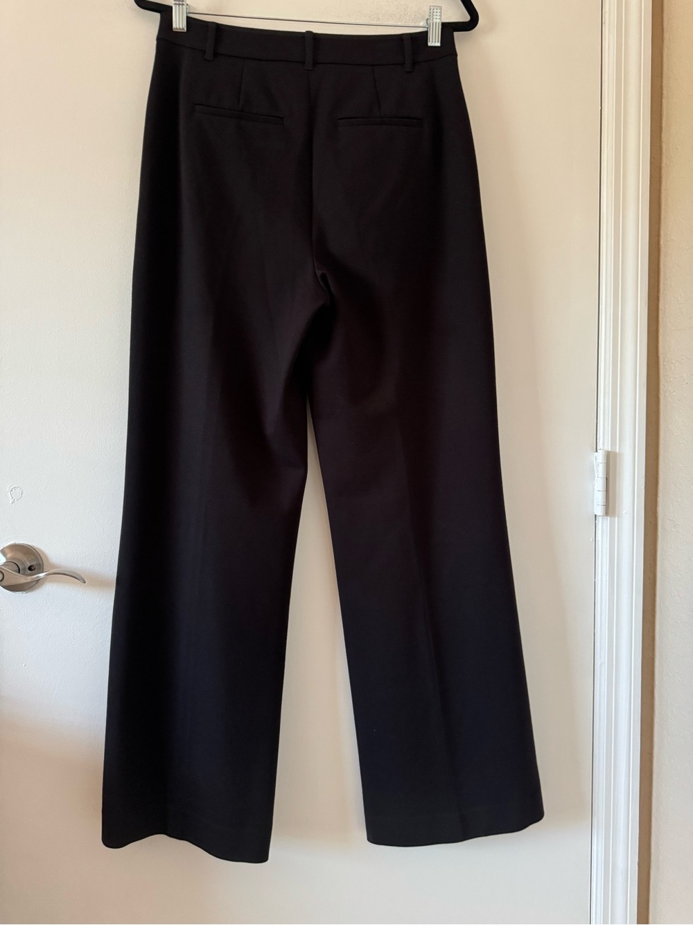 Boden Belgravia Ponte Pants Black Wide Leg Trousers Size 8 - Picture 4 of 15